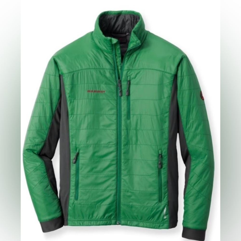 Mammut Guye Polartec Alpha Jacket Green Black Size Small